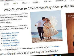 Strandhochzeit Hochzeitsanzug Tipps